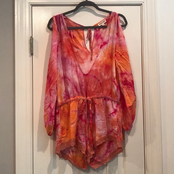 Pink Tie Dye Romper ๐ - Picture 2 of 6